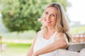 Happy mature woman